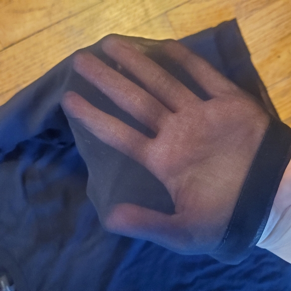 CLOSET CLOSING 7/31 rag & bone long sheer sleeves black small top - Picture 4 of 12